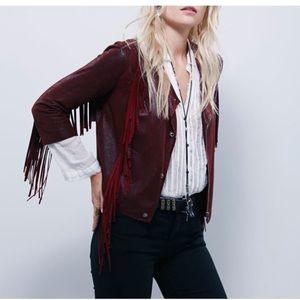 NWOT Cleobella Everly Jacket, Oxblood, SZ Medium